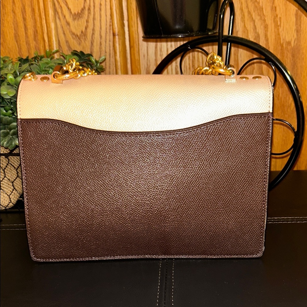 Coach Light Pink and Dark Brown Crossbody Bag - Picture 5 of 16